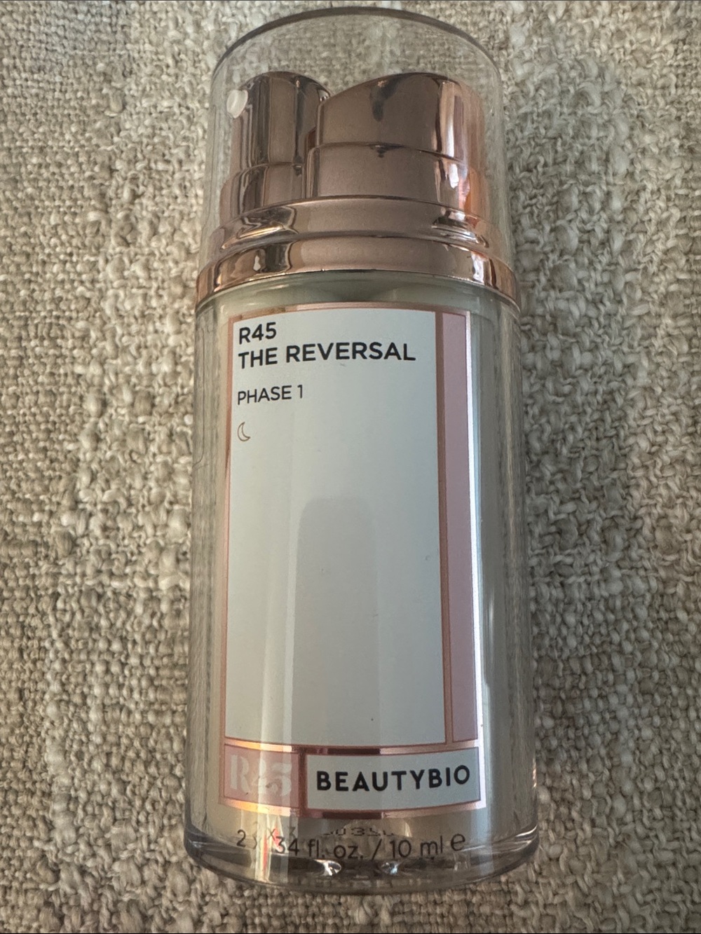 BeautyBio R45 The Reversal Phase 1 Night Serum Primer - Rose Gold/White